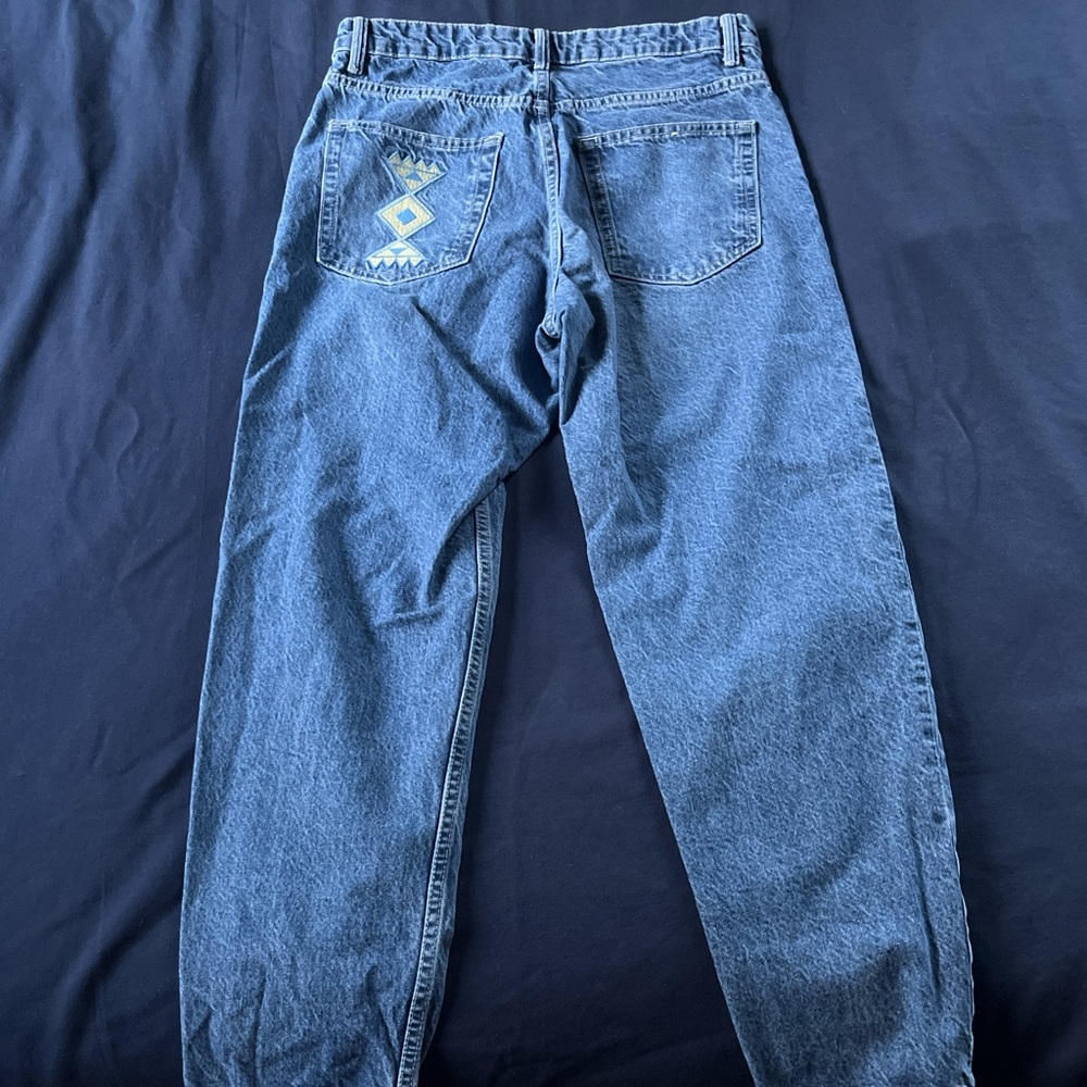 Zara Button Down Straight Jeans